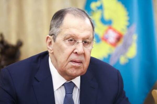 　ロシアのラブロフ外相＝２４日、モスクワ（タス＝共同）