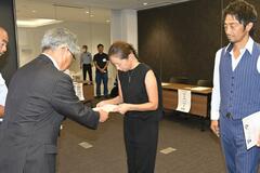 消防団協力表示証 ３事業所に交付