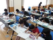 割り付けを練習／大田原市両郷中央小