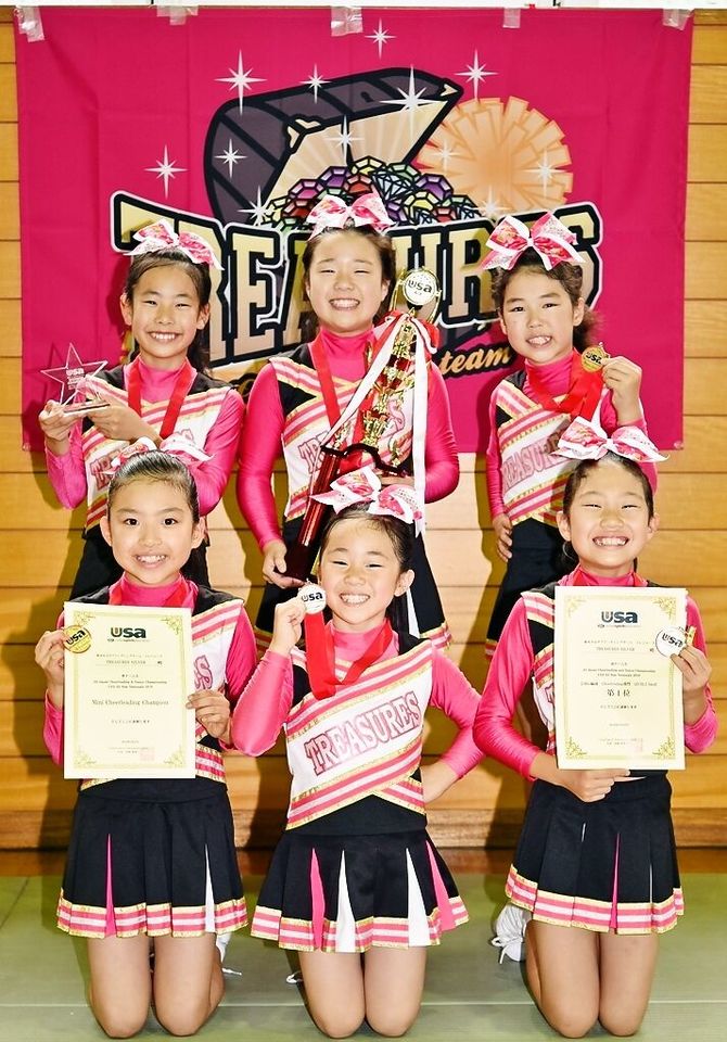 全国大会「USAオールスターナショナルズ2019」小学4年生以下の部門で見事優勝を飾りました。
