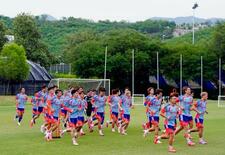 Ｗ杯代表、久保らミニゲーム調整