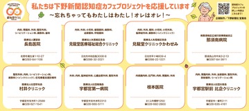 私たちは下野新聞認知症カフェプロジェクトを応援しています！