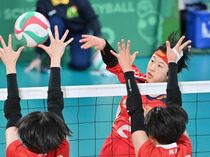 春高バレー２回戦　宇中女・宇中央vs熊本信愛女
