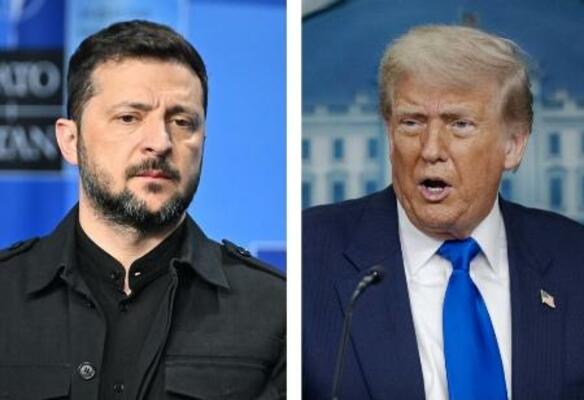 　ウクライナのゼレンスキー大統領、トランプ米大統領（いずれもゲッティ＝共同）