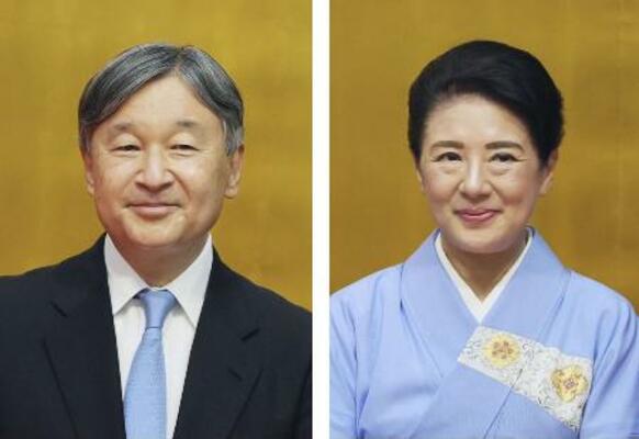 　天皇陛下、皇后さま