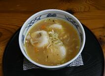 みそ仕立て、ふるさとの味　汁ばんだい餅　湯西川 水の郷（日光）