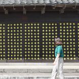 上三川の生沼家住宅にフォトスポット登場　ヒマワリの装飾で「映え」