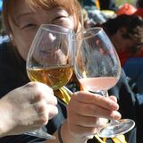 ブドウ畑で乾杯！　足利のココ・ファームで収穫祭　6200人がワインや料理堪能