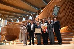 建築３０周年祝い式典