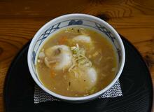 みそ仕立て、ふるさとの味　汁ばんだい餅　湯西川 水の郷（日光）