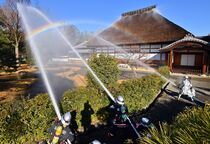 文化財防火デー前に訓練