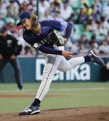 　ソフトバンク戦に先発した西武・高橋光＝みずほペイペイドーム
