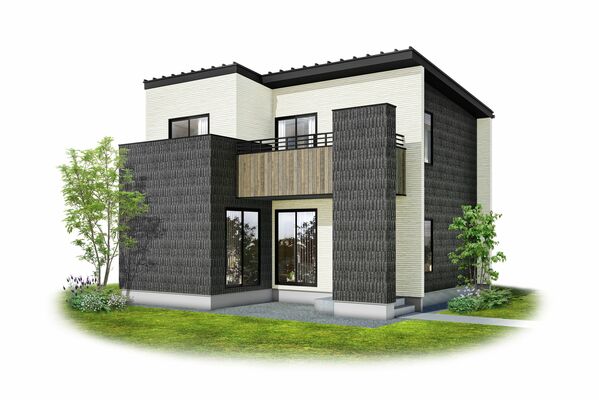 ジータスで造れる住宅例（グランディハウス提供）