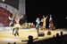 歌と踊りで会場を盛り上げた「歌う海賊団ッ！」のキャスト＝１日午前、県総合文化センター、中村寛子撮影