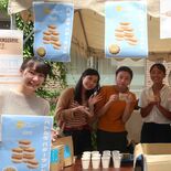 茂木町産ハトムギでバターサンド開発　町職員有志らが日大生と連携