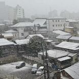 栃木県内広範囲で降雪、宇都宮も雪降り積もる　13日夜遅くにかけ大雪見込…