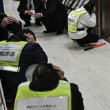 那須烏山で弾道ミサイル発射を想定した避難訓練　園児や住民らが非常時の対応を確認