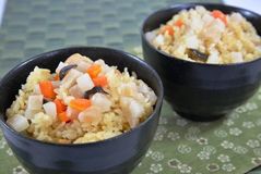 ＜鶏とナシの中華炊き込みごはん＞上品な甘みをプラス