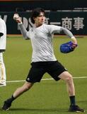 ソフトバンク上沢、1軍練習合流