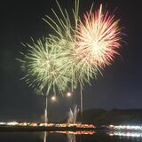 夜空に1万発の大輪、田んぼに反射 佐野でくずうフェスタ