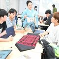 パレスチナの伝統刺しゅうを着物帯に　プロジェクト代表・山本さんが宇都宮大で講演　現地女性の経済的自立支援