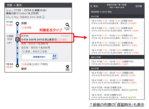 「乗換案内」が東海道・山陽新幹線の列車運行状況と連携列車ごとのリアルタイムな遅延時分が確認可能に