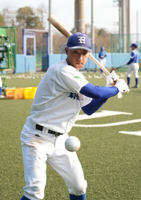 昨秋に打率２位の成績を残した白鴎大の吉澤