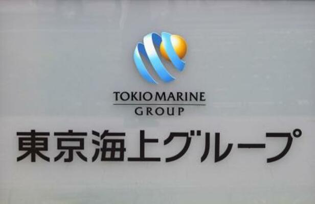 　東京海上グループのロゴマーク＝２０２３年８月、東京都千代田区