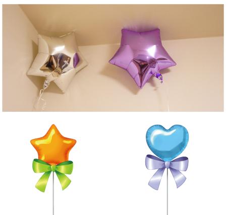 　アルミ風船のイメージ（ｐｈｏｔｏＡＣ、ｉｌｌｕｓｔＡＣ提供）