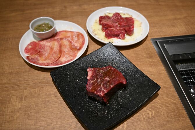 焼き肉メニューの一例