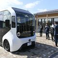 「イーパレット」栃木県で初展示　トヨタ開発の電気自動車　物流や移動サービスなど活用多様