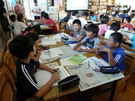 新聞の作り方学ぶ／大田原市薄葉小