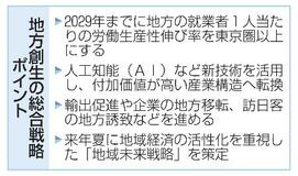 地方の生産性、東京圏以上を目標