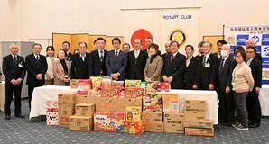 市社協に３０回目の食料寄付