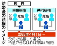 共同親権 来年4月から