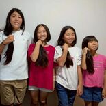 5人で500グラム 「私たちの髪が役立てば」　真岡の藤井さん親子、ヘア…