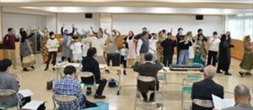 「奇蹟の朝に…」来春再演　町内外総勢70人、プロも加わり本番へ稽古に熱　茂木の演技団体10周年記念　