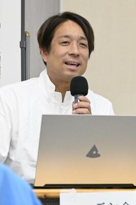 全国の子ども食堂の事例などを紹介した森谷さん