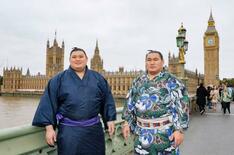 両横綱らがロンドン観光