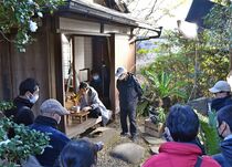 「島守の塔」本県最終ロケ　栃木