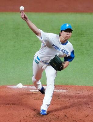 西武とのオープン戦に先発し、毎回安打を許すも5回無失点でしのいだ日本ハム・達=エスコンフィールド