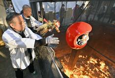 正月飾り焚いて御利益