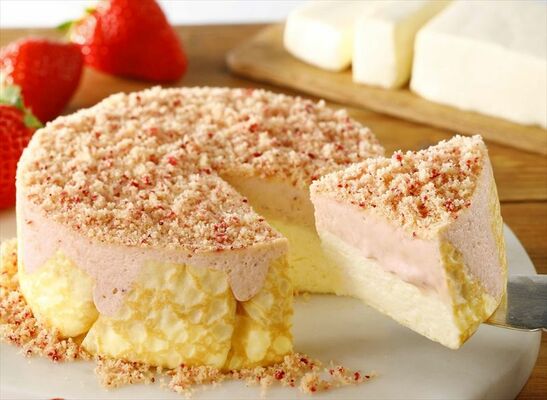 ミルクチーズケーキ苺