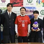 矢板中央高が全国大会出場を報告　サッカー部、女子バスケ部　矢板市長に活躍誓う