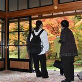 紅葉色づく庭園一望　御日拝所と御食堂公開　日光田母沢御用邸
