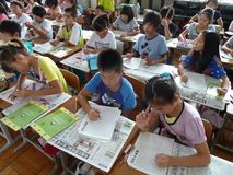 レイアウト学ぶ／宇都宮市白沢小５年