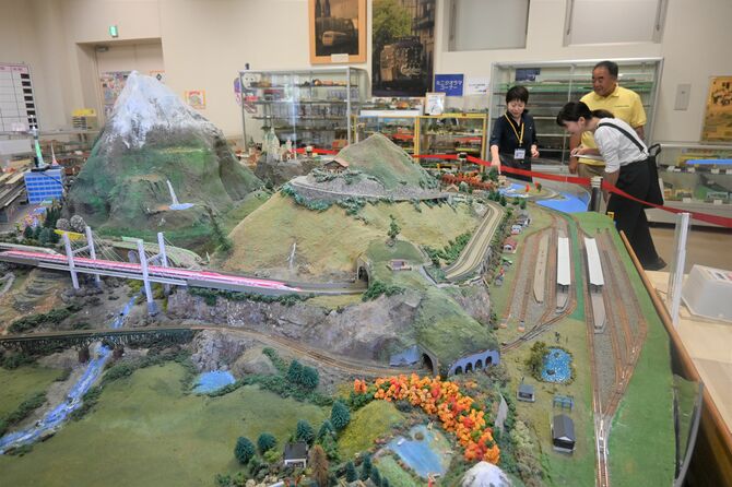 子どもから大人までに人気の町おもちゃ博物館「鉄道模型の部屋」