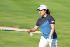 女子ゴルフ畑岡、攻めたプレーを