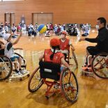 車いすバスケ元日本代表と交流　大田原の川西小