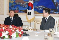 石破氏、韓国大統領と会談